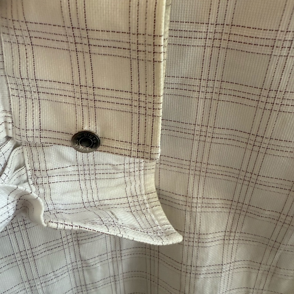 Men's Hermes White Checkered Shirt - Picture 8 of 11